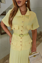 Conjunto Plissado Angélica