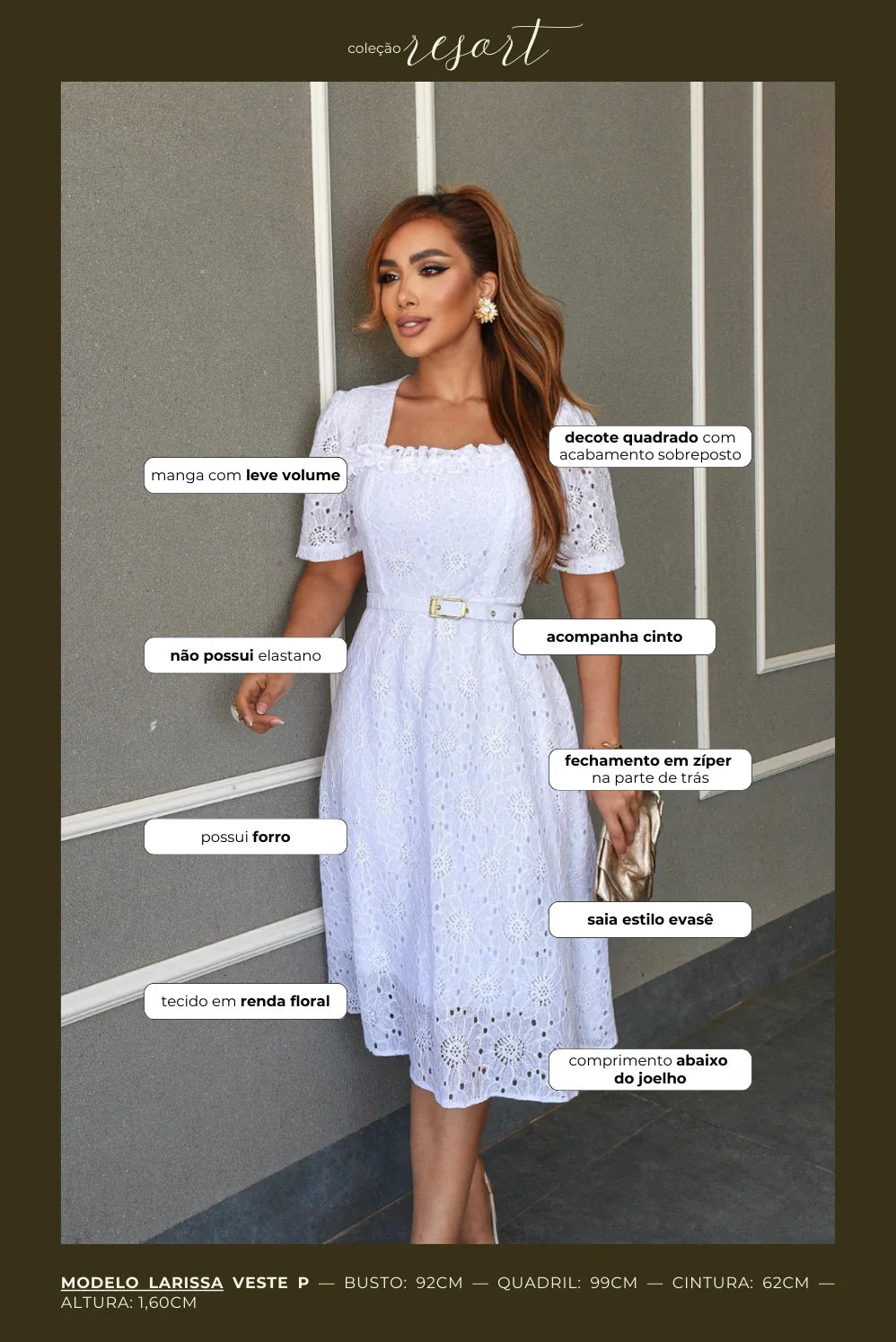 Vestido Rendado Kiara