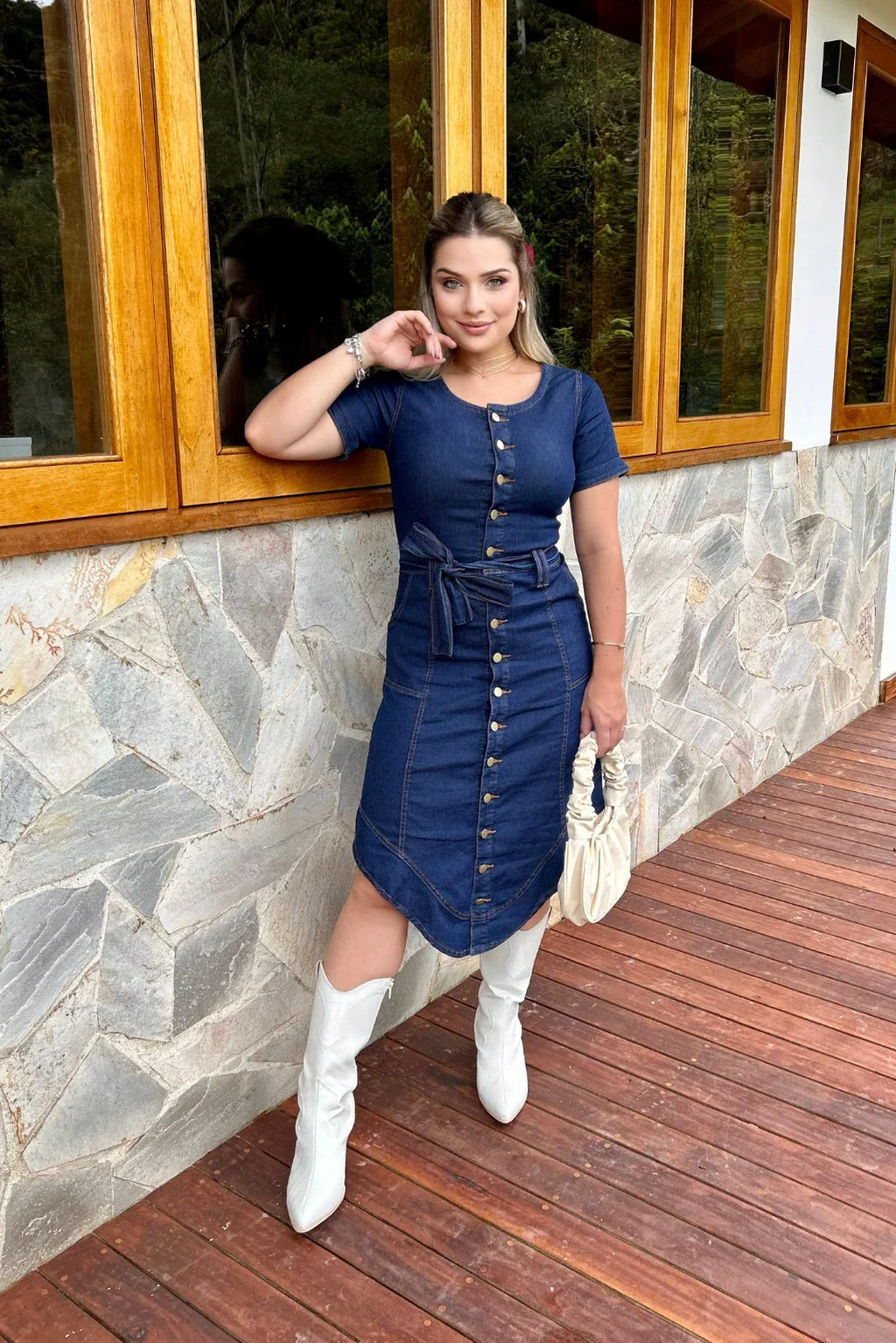 Vestido Jeans Assimétrico Ana