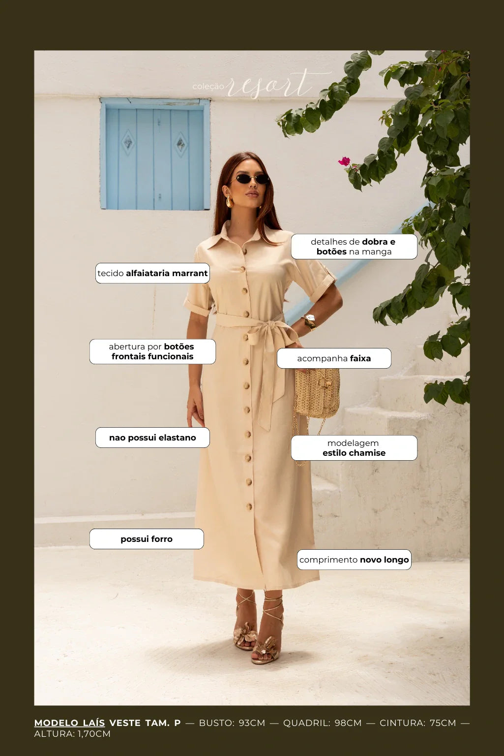 Vestido Botões Jasmim