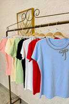 T-Shirt Pedraria Laço