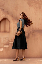 Vestido Listrado Marina