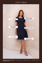 Vestido Bordado Corações