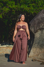 Conjunto Saída Eliora - Marrom