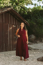 Conjunto Saída Eliora longa vinho