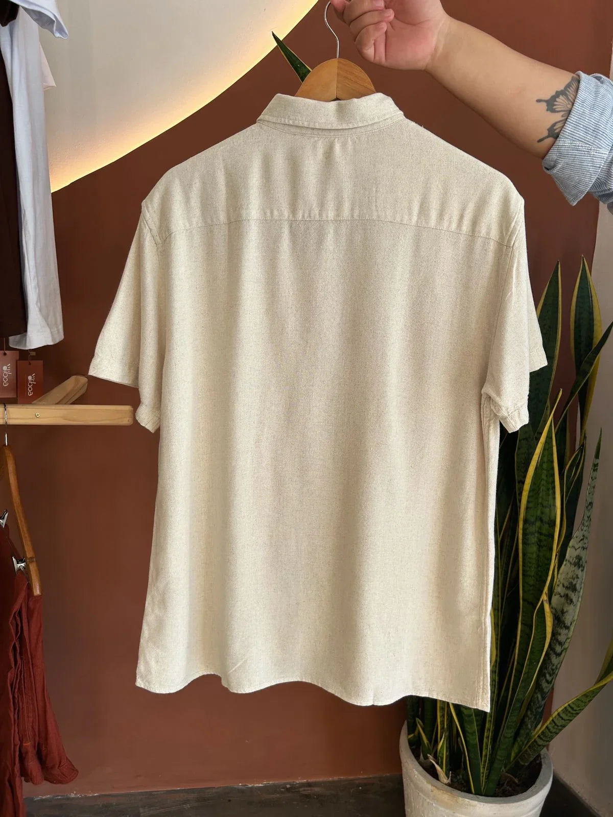 Camisa Linho Areia Clara